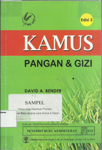 Kamus Pangan dan Gizi