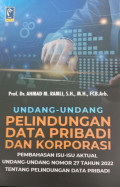 Undang-Undang Pelindungan Data Pribadi dan Korporasi