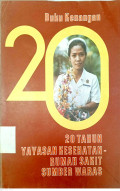 Buku kenangan 20 tahun Yayasan Kesehatan Rumah Sakit Sumber Waras